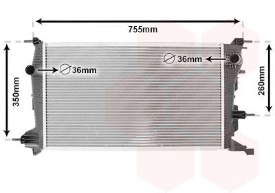 43002410 VAN Wezel Радиатор основной